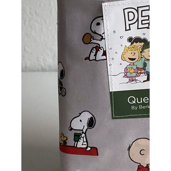 Peanuts Snoopy Woodstock QUEEN SIZE Sheet Set Sally Charlie Brown Christmas NEW - Picture 6 of 15